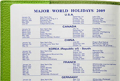 11�J���̏j���ꗗ